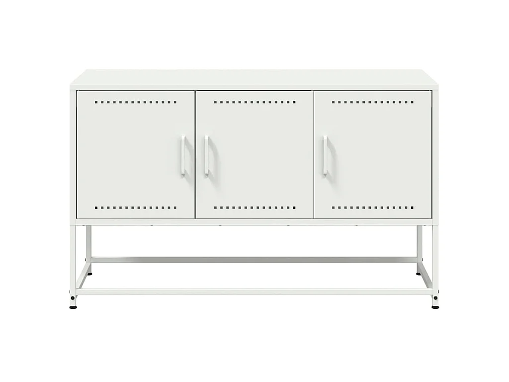 TV-Schrank Weiß 100,5x39x60,5 cm Stahl