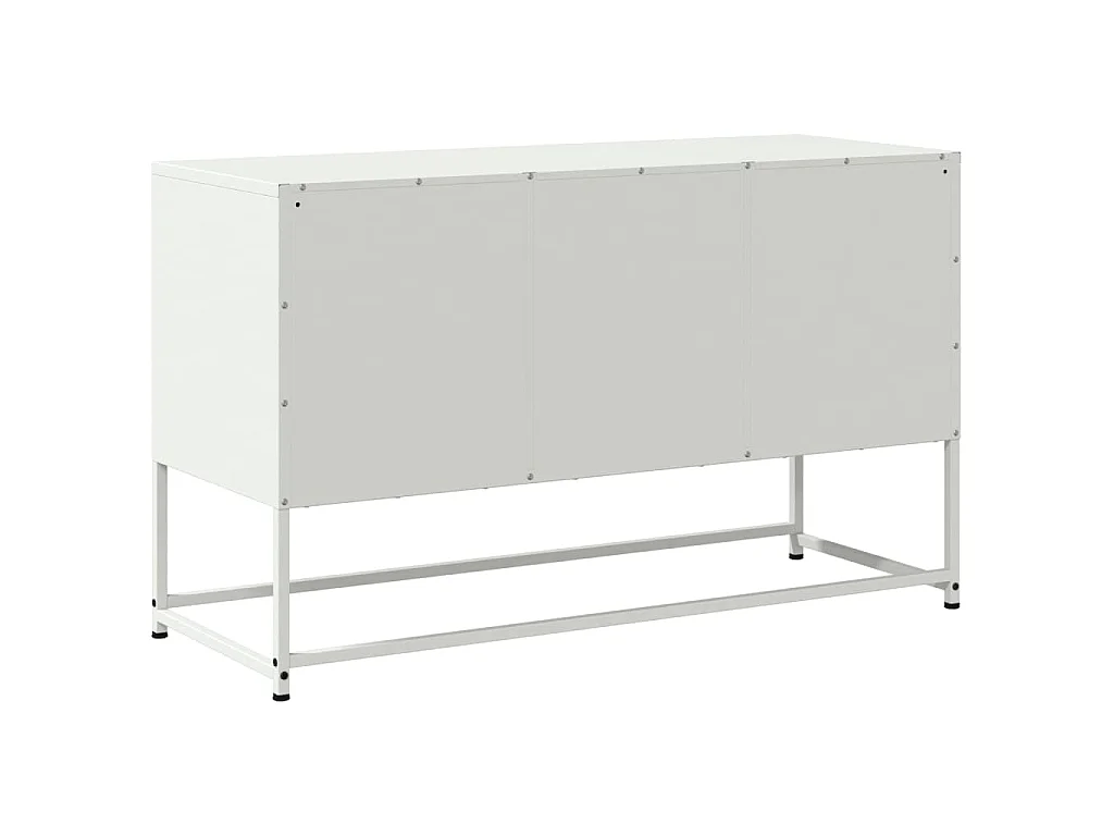 TV-Schrank Weiß 100,5x39x60,5 cm Stahl
