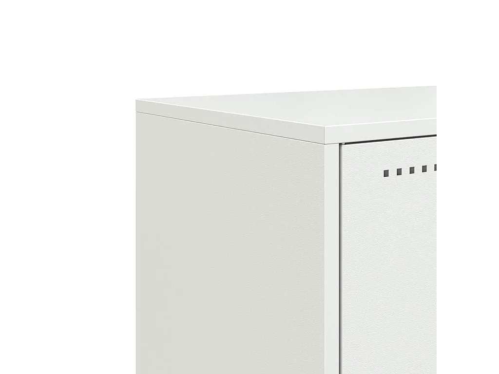 Tv-meubel 100,5x39x60,5 cm staal wit