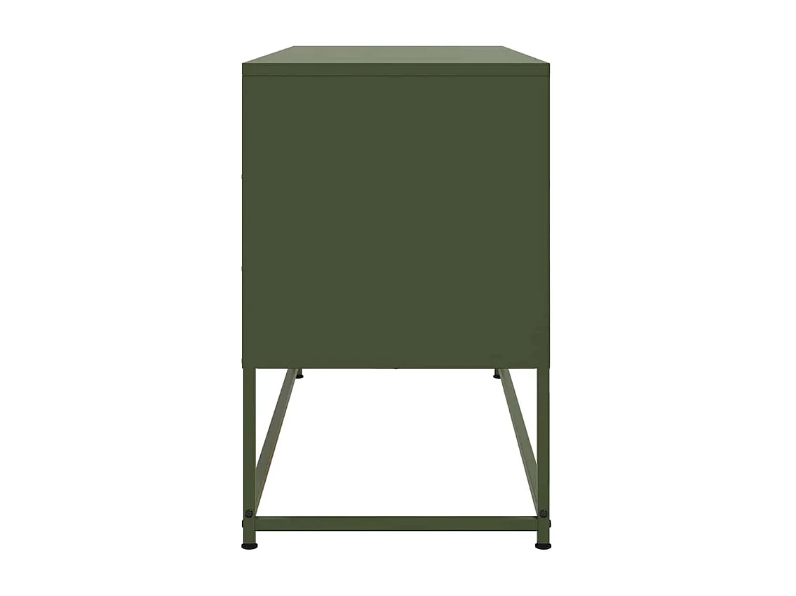 Móvel de TV 100,5x39x60,5 aço verde azeitona