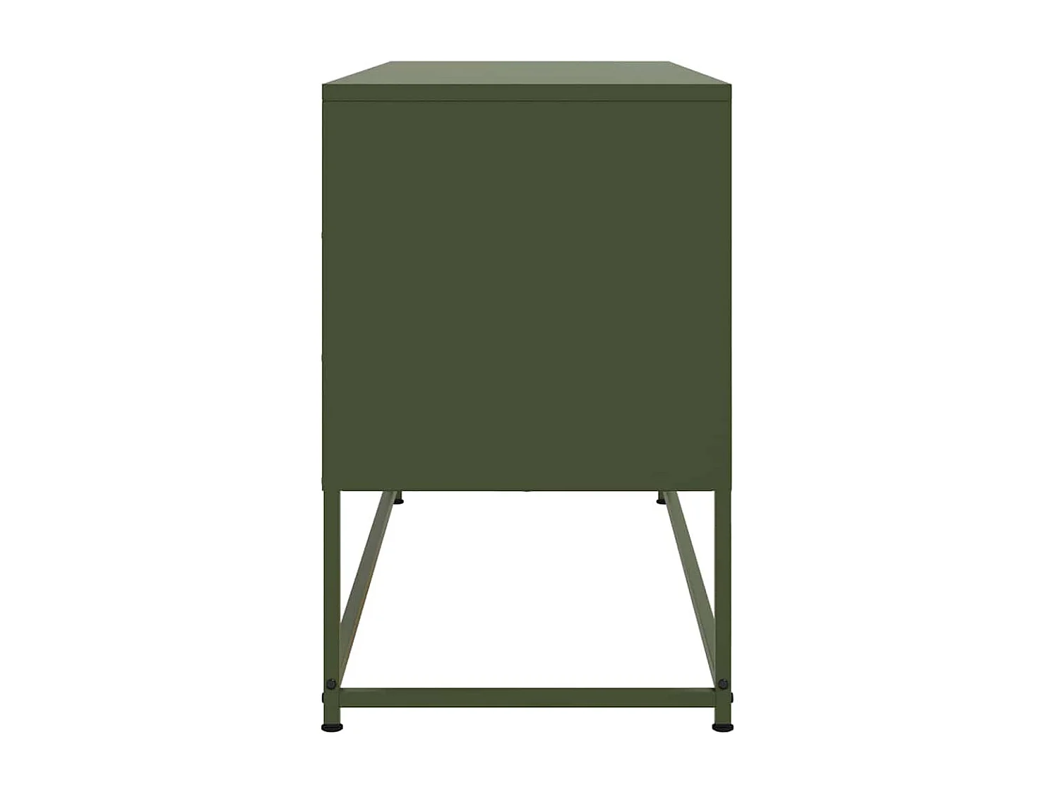 Móvel de TV 100,5x39x60,5 aço verde azeitona