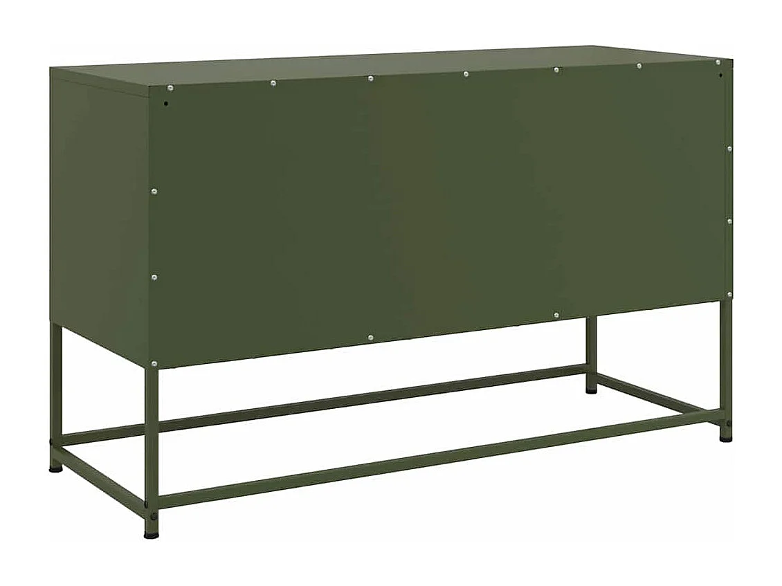 Móvel de TV 100,5x39x60,5 aço verde azeitona
