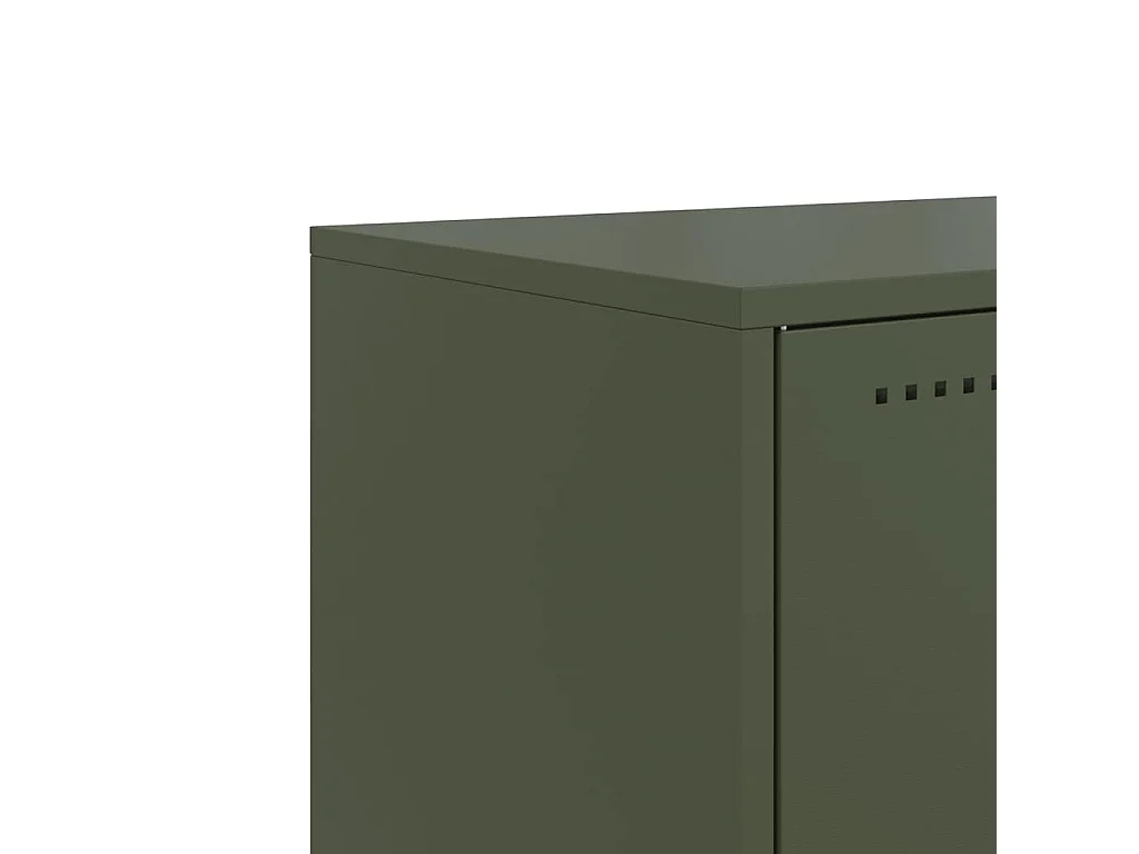 Móvel de TV 100,5x39x60,5 aço verde azeitona