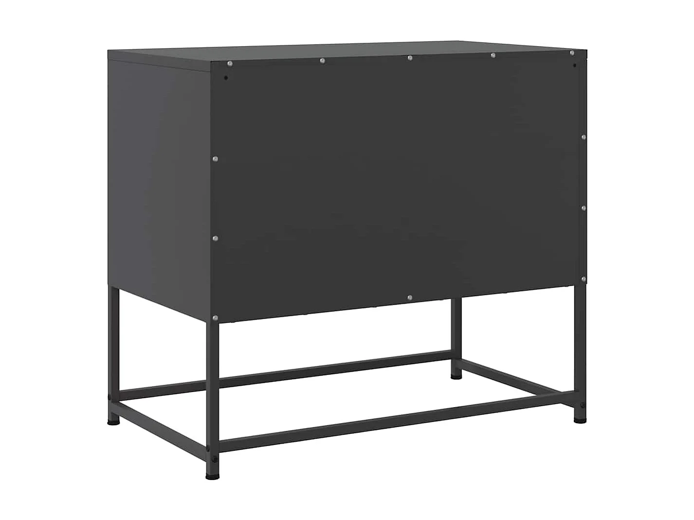 Meuble TV noir 68,5x39x60,5 cm acier