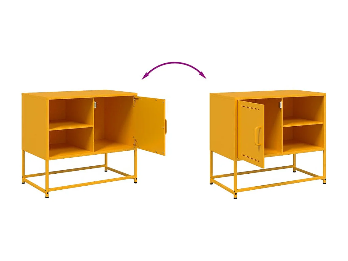 TV-Schrank Anthrazit 100,5x39x60,5 cm Stahl