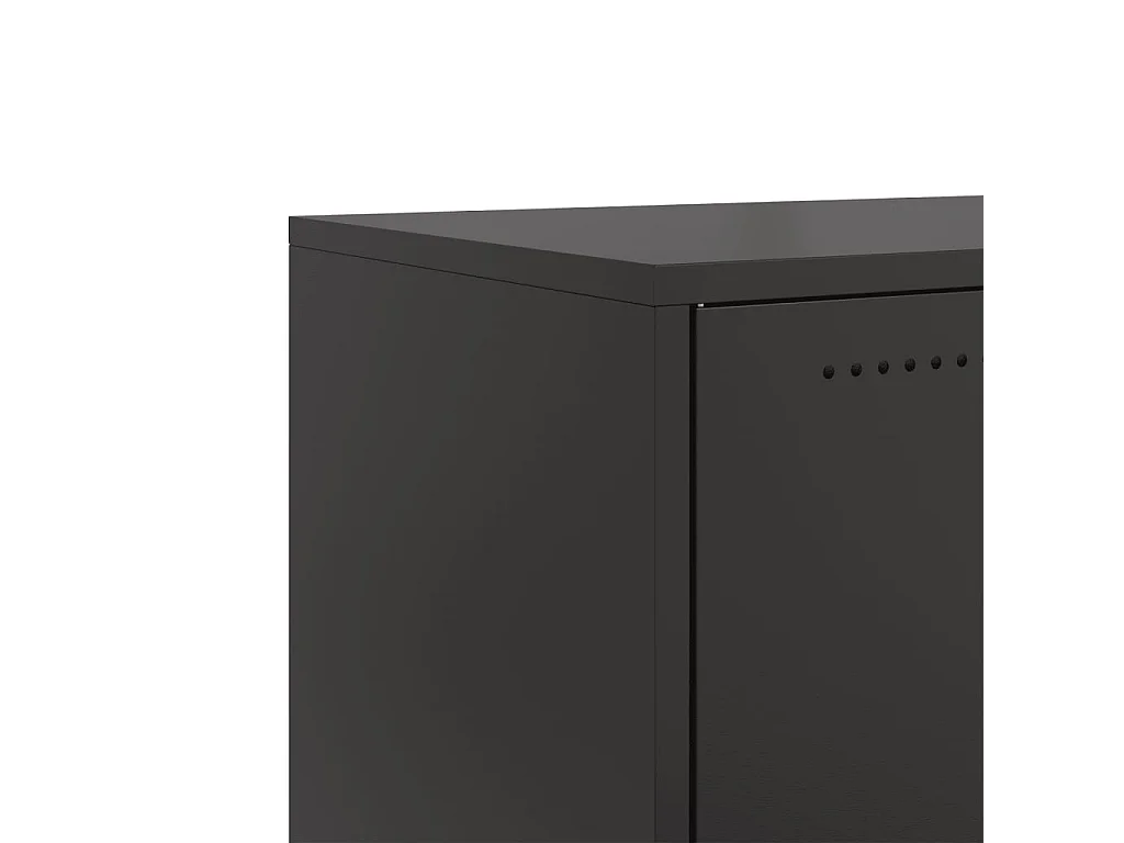 Meuble TV noir 68x39x43,5 cm acier