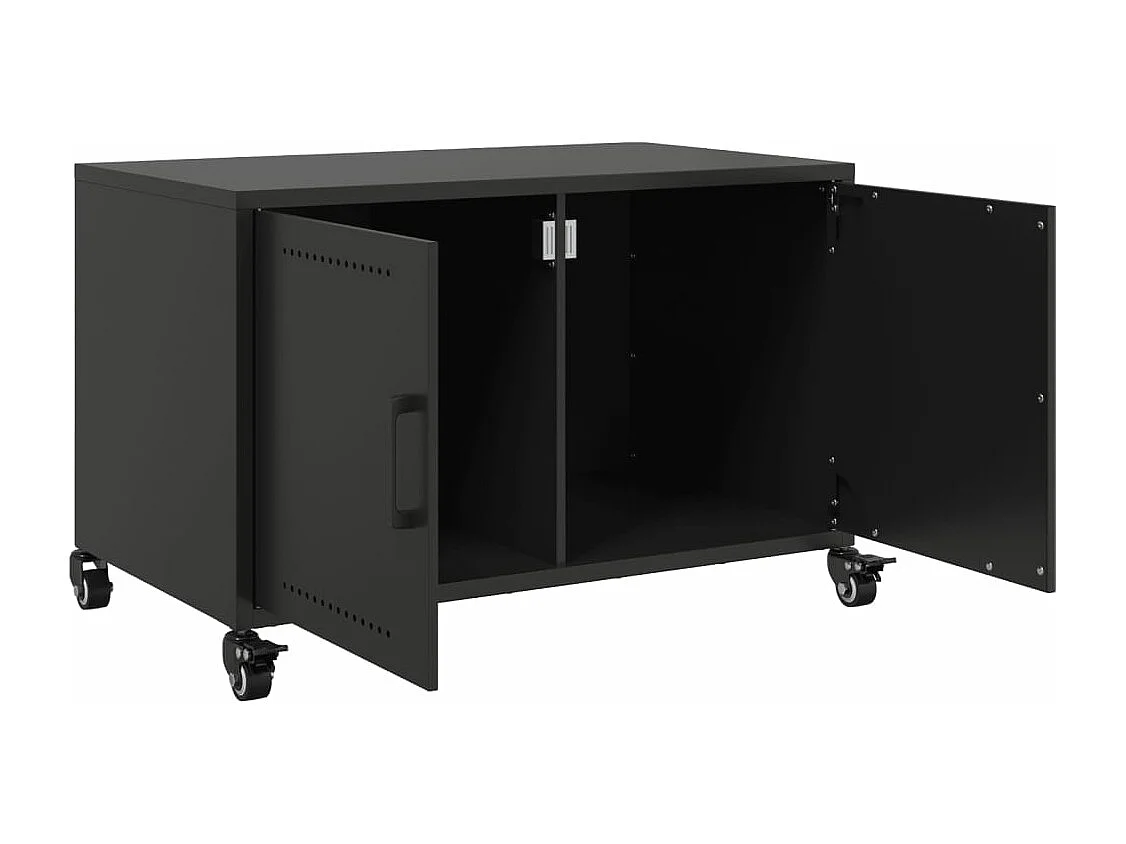TV-Schrank Schwarz 68x39x43,5 cm Stahl