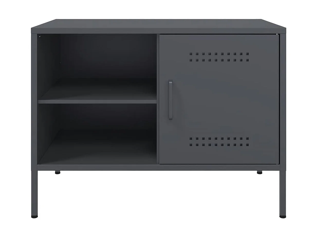 TV-Schrank Anthrazit 68x39x50,5 cm Stahl