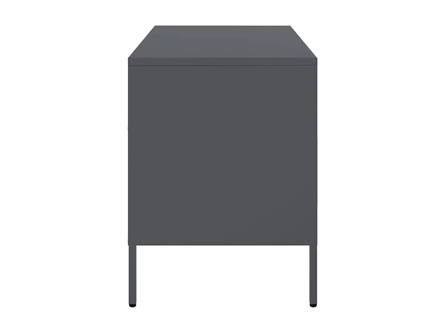 Tv-meubel 68x39x50,5 cm staal antracietkleurig