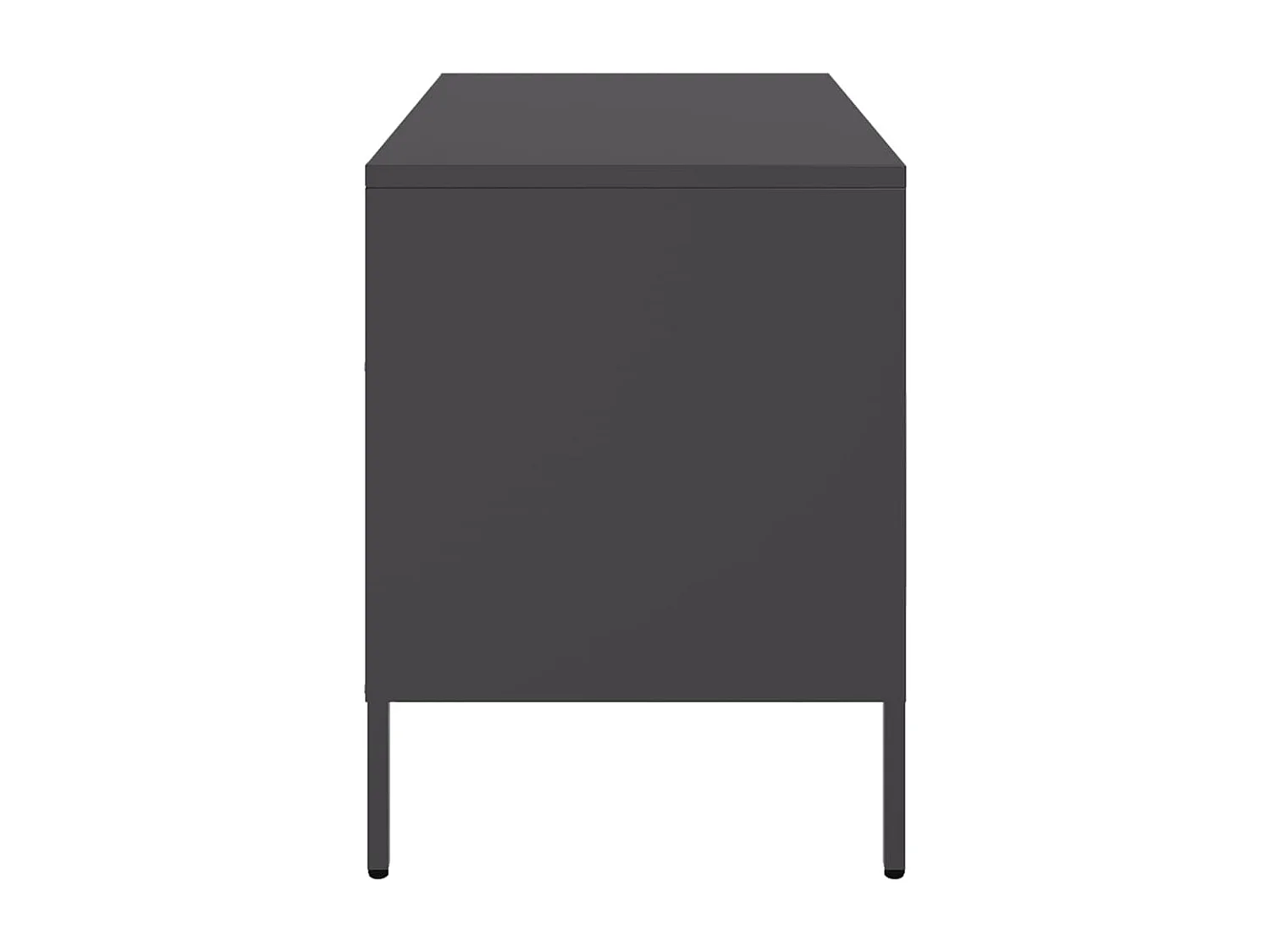 TV-Schränke 2 Stk. Schwarz 68x39x50,5 cm Stahl