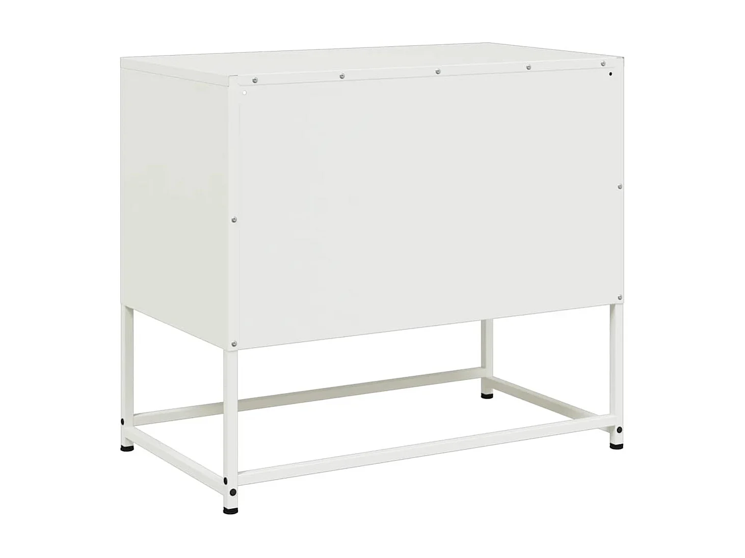 Mobile TV Bianco 68x39x60,5 cm in Acciaio