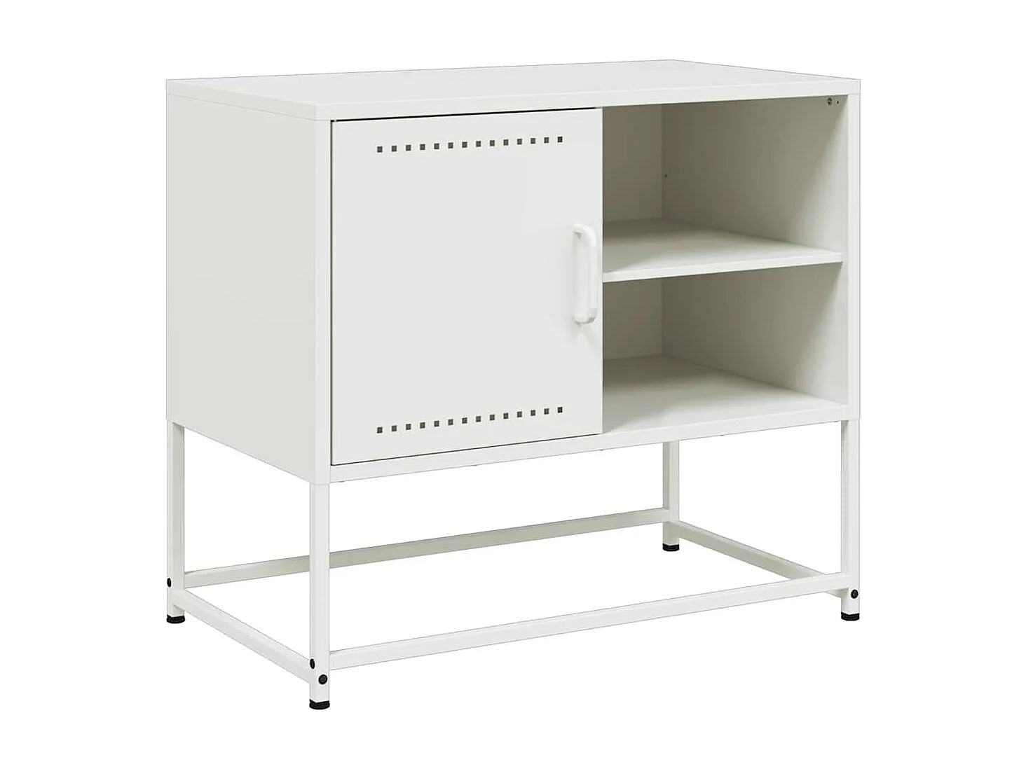 TV-Schrank Weiß 68x39x60,5 cm Stahl