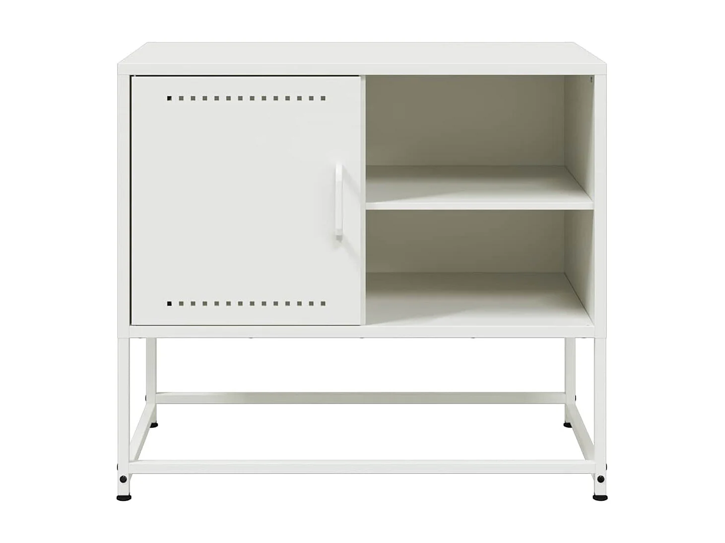 TV-Schrank Weiß 68x39x60,5 cm Stahl