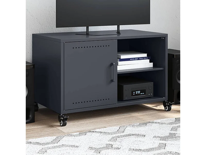 Móvel de TV 68x39x43,5 cm aço antracite