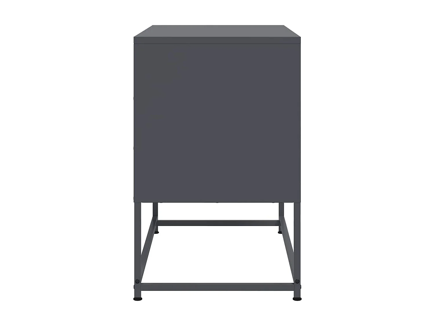 Meuble TV anthracite 68,5x39x60,5 cm acier
