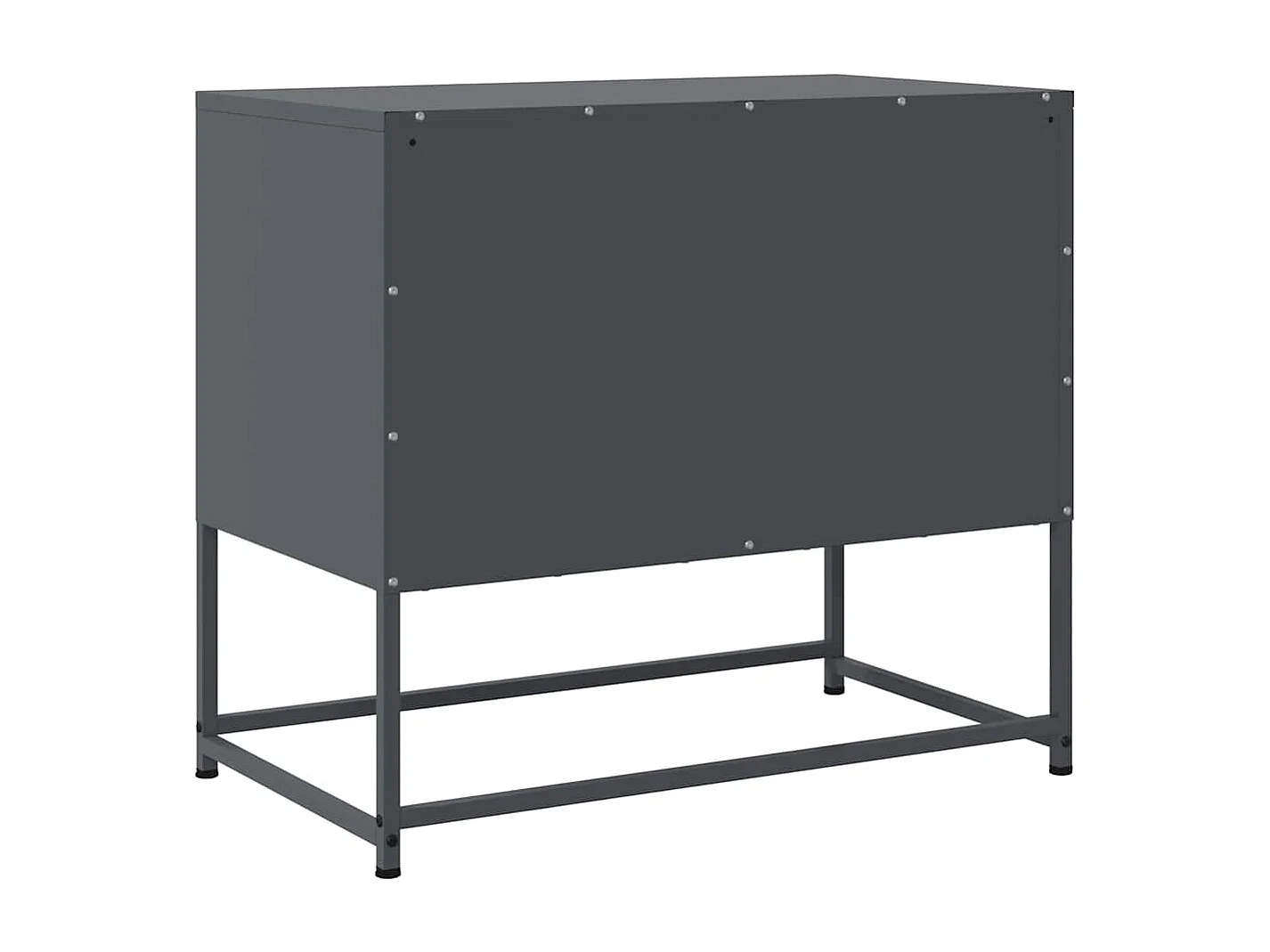 Meuble TV anthracite 68,5x39x60,5 cm acier
