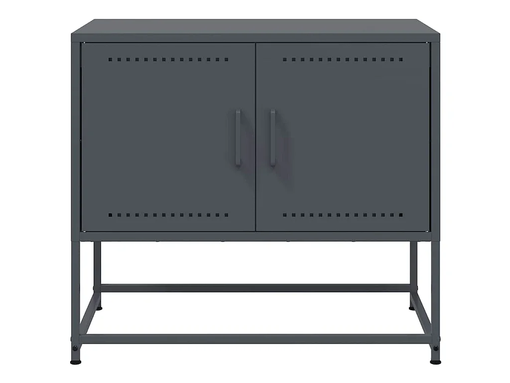 Mobile TV Antracite 68,5x39x60,5 cm in Acciaio
