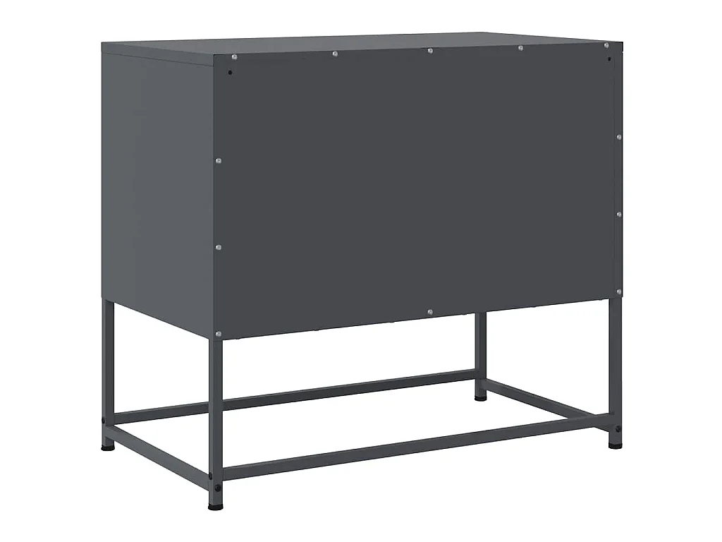 Mobile TV Antracite 68,5x39x60,5 cm in Acciaio