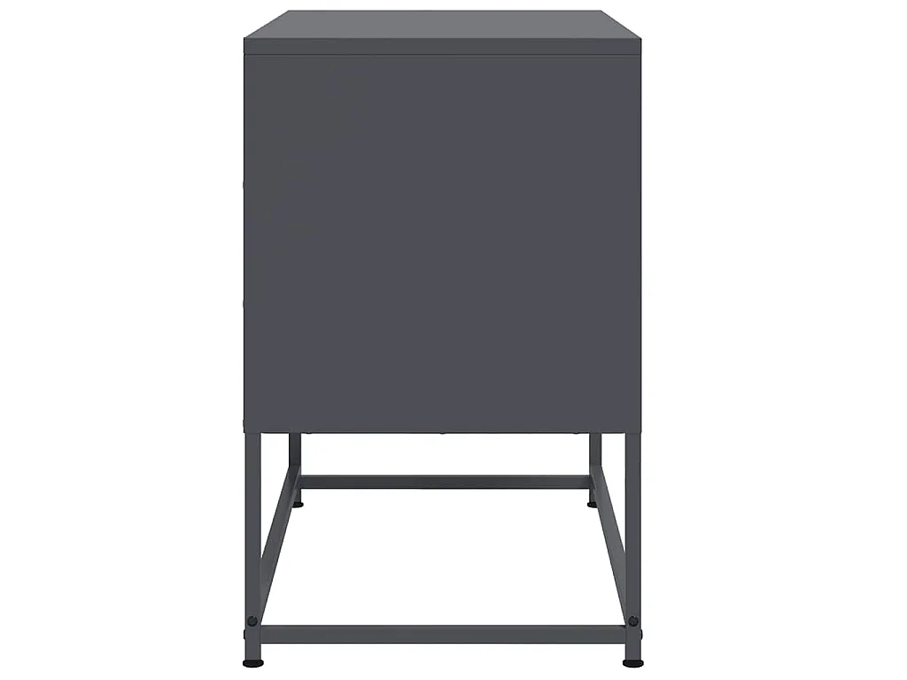 Mobile TV Antracite 68,5x39x60,5 cm in Acciaio