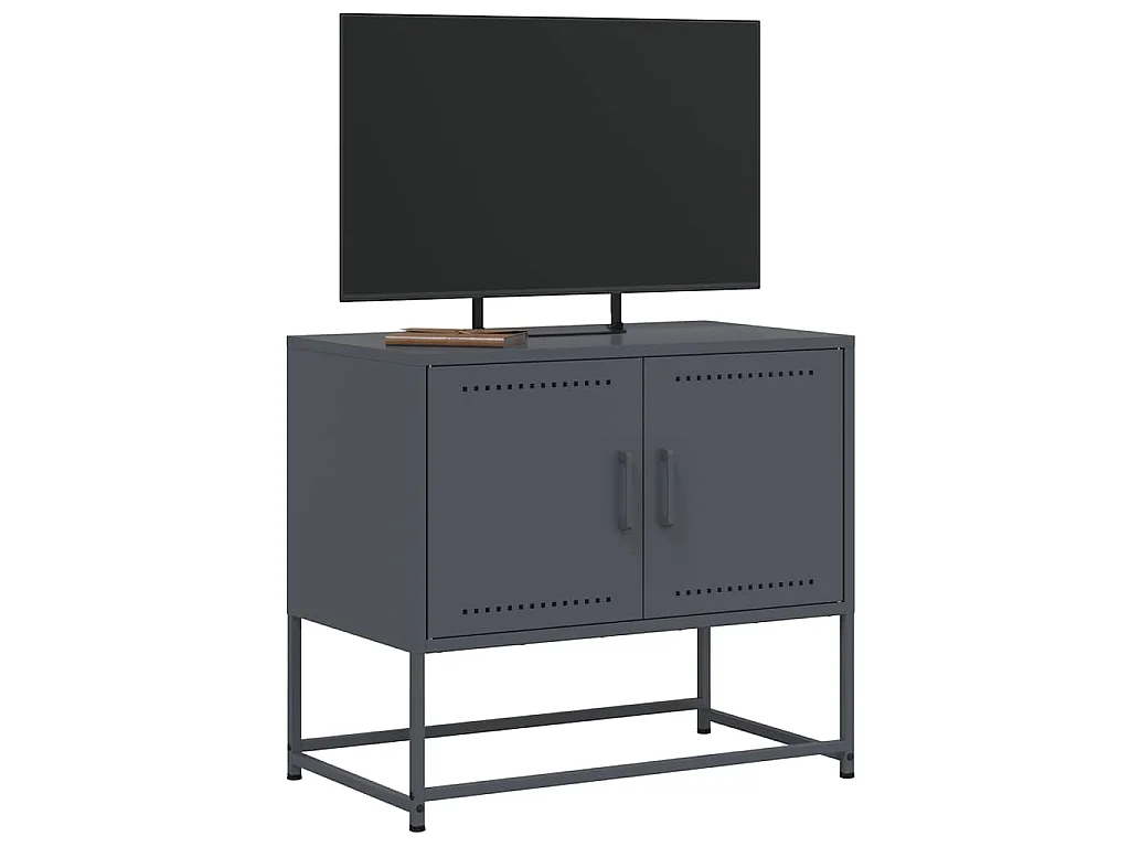Mobile TV Antracite 68,5x39x60,5 cm in Acciaio