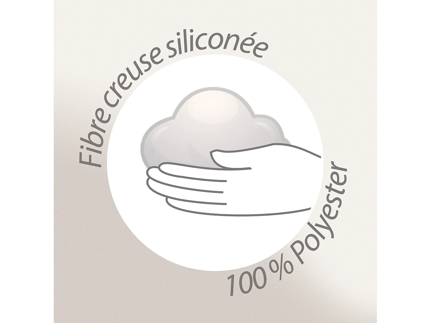 Couette 140x200 cm hiver ELSA garnissage fibre polyester 500 g/m2