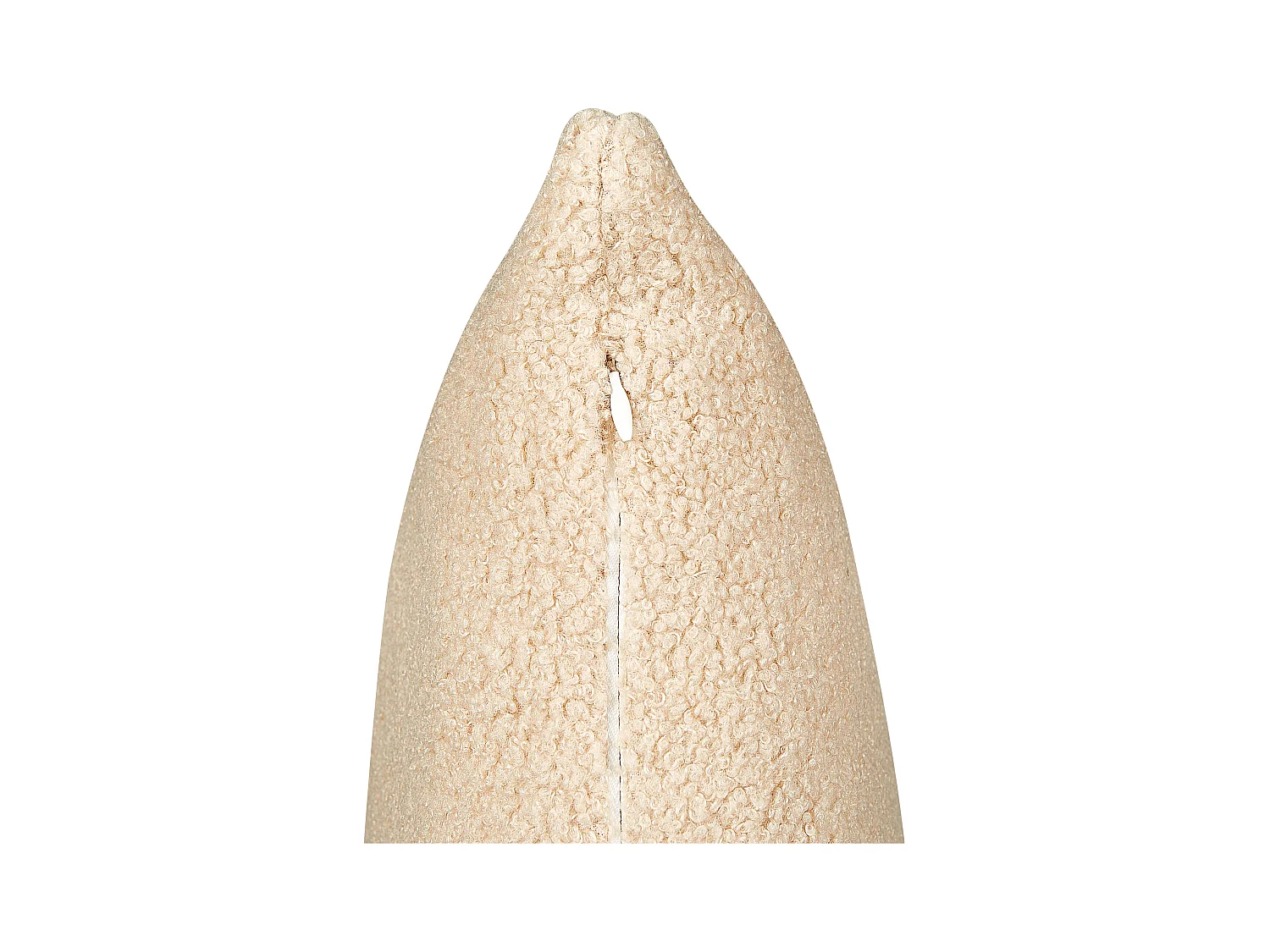 Dekokissen 2er Set mit Füllung Bouclé beige quadratisch 45x45cm einfarbig Leuzea