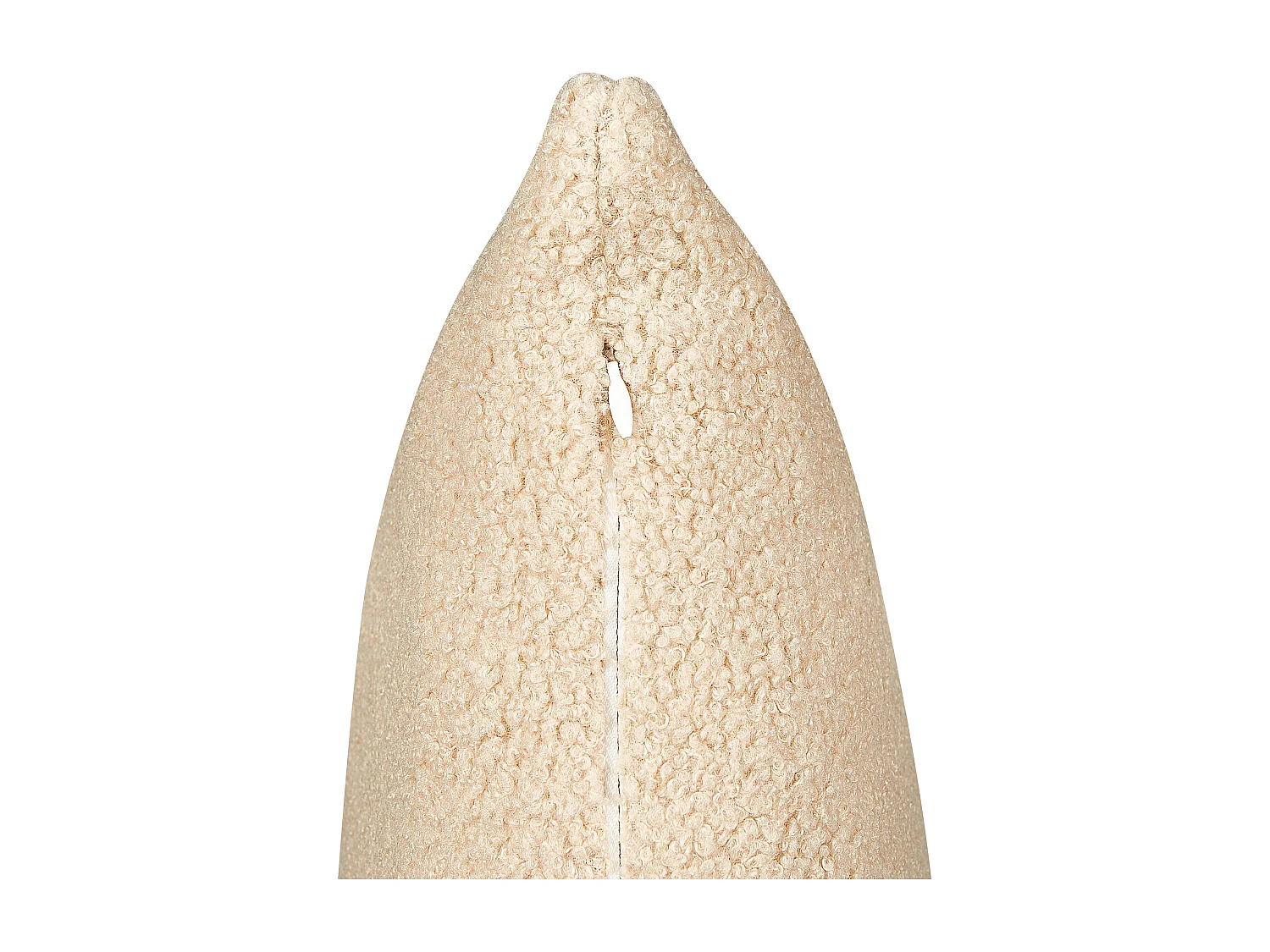 Dekokissen 2er Set mit Füllung Bouclé beige quadratisch 45x45cm einfarbig Leuzea