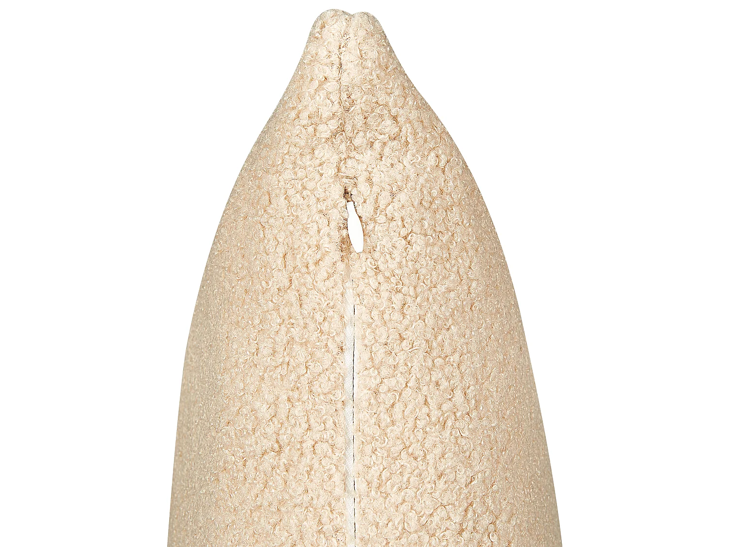 Dekokissen 2er Set LEUZEA Bouclé 45 x 45 cm Sandbeige Ohne Muster