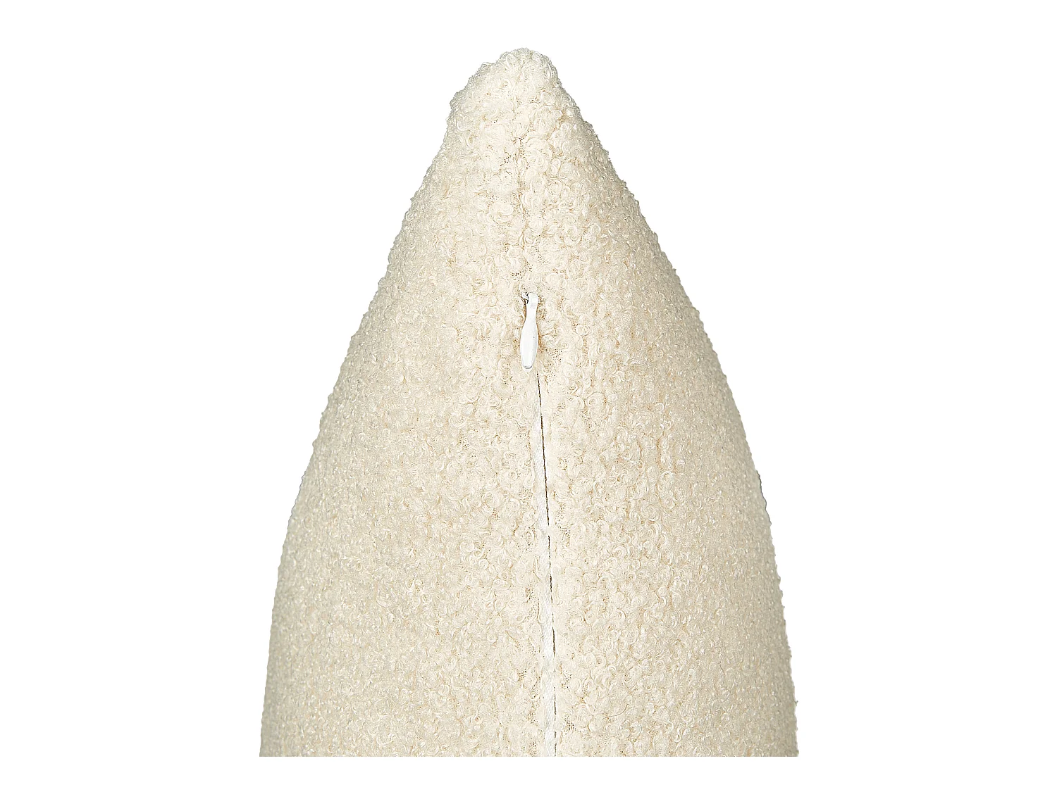 Dekokissen 2er Set mit Füllung Bouclé beige quadratisch 60x60cm einfarbig Leuzea