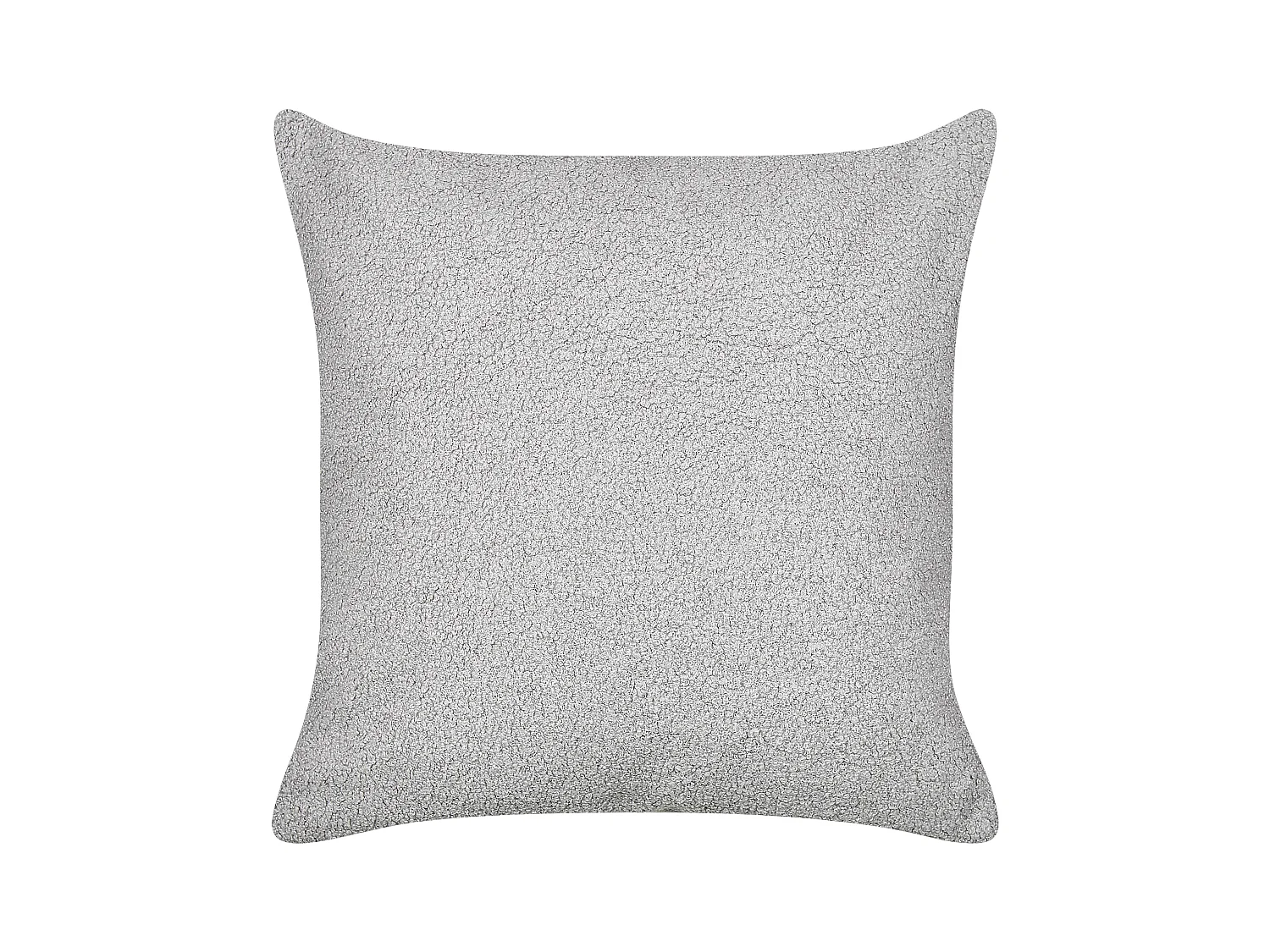 Set di 2 cuscini LEUZEA Bouclé 45 x 45 cm Grigio Tinta unita
