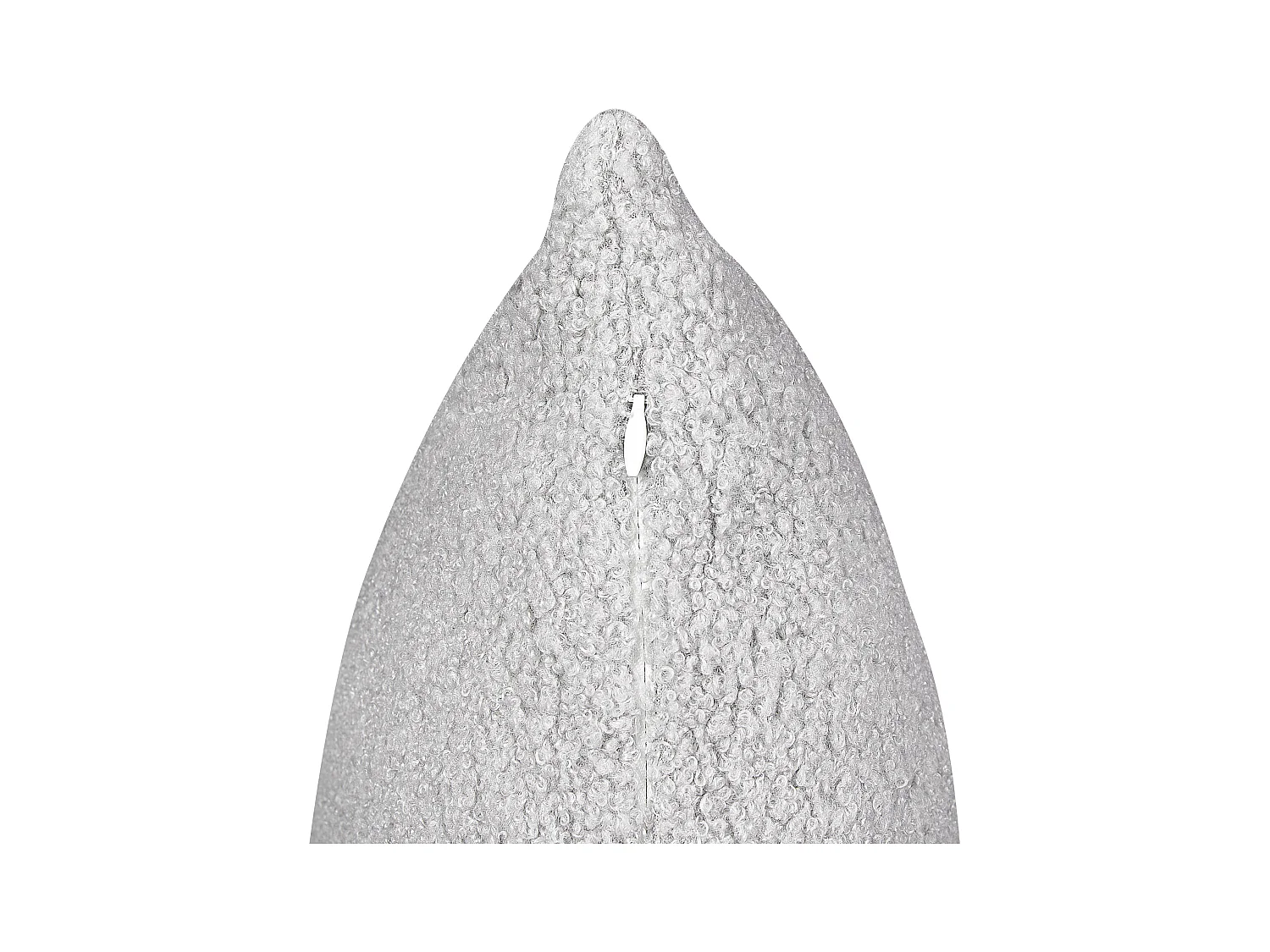 Set di 2 cuscini LEUZEA Bouclé 45 x 45 cm Grigio Tinta unita