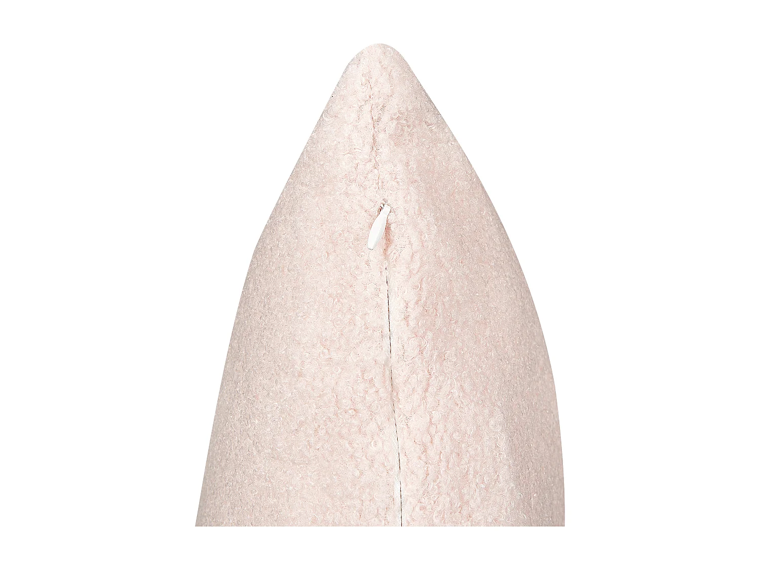 Set van 2 decoratieve kussens LEUZEA Bouclé 45 x 45 cm Pastelroze Effen