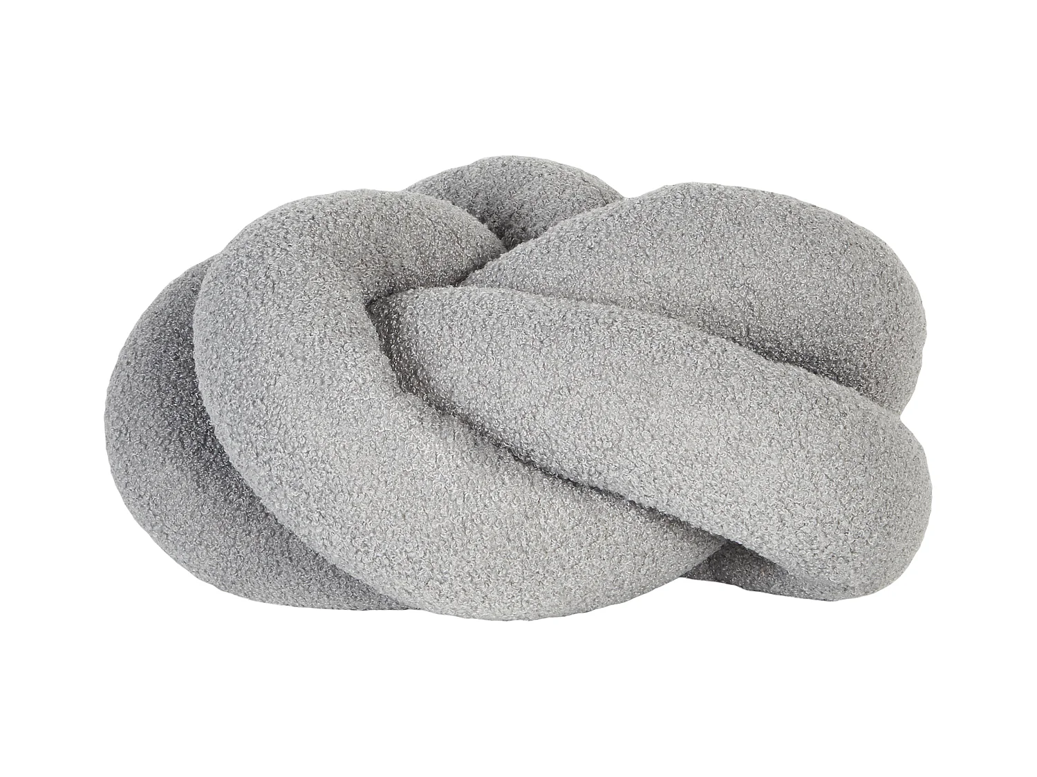 Coussin ANGELONIA Bouclé 45 x 45 cm Gris Unicolore