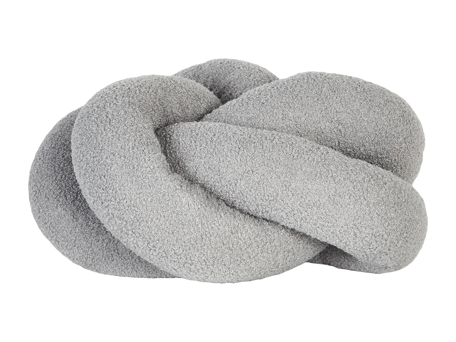 Coussin ANGELONIA Bouclé 45 x 45 cm Gris Unicolore