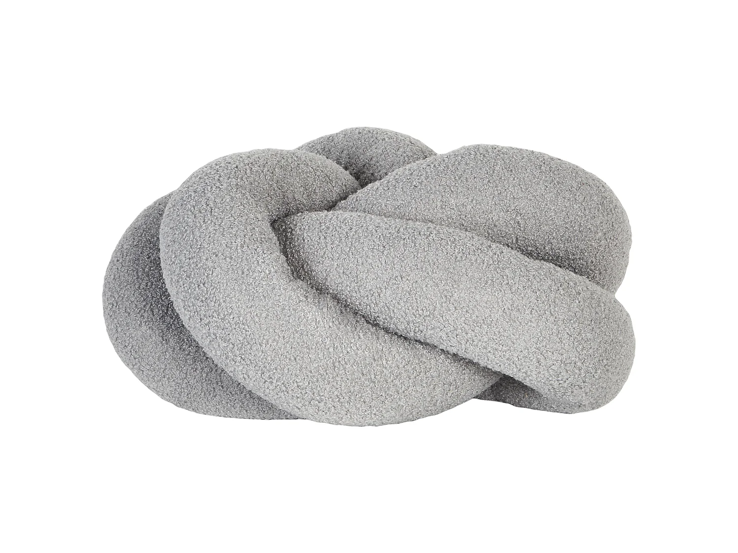 Coussin ANGELONIA Bouclé 45 x 45 cm Gris Unicolore