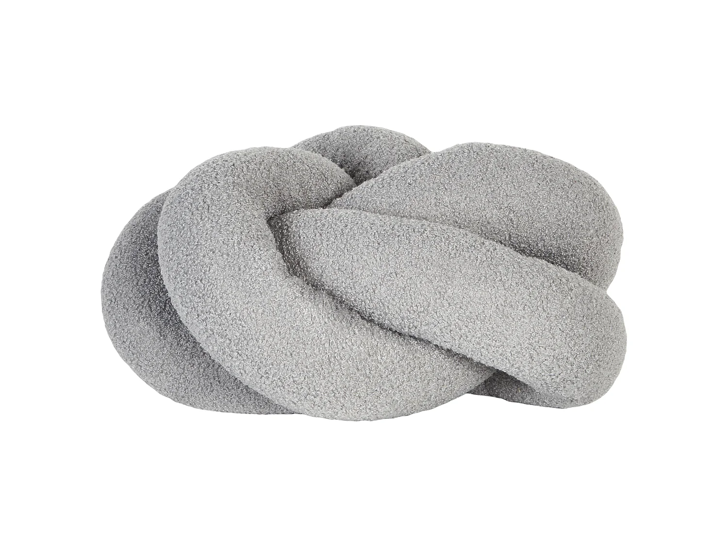 Coussin ANGELONIA Bouclé 45 x 45 cm Gris Unicolore