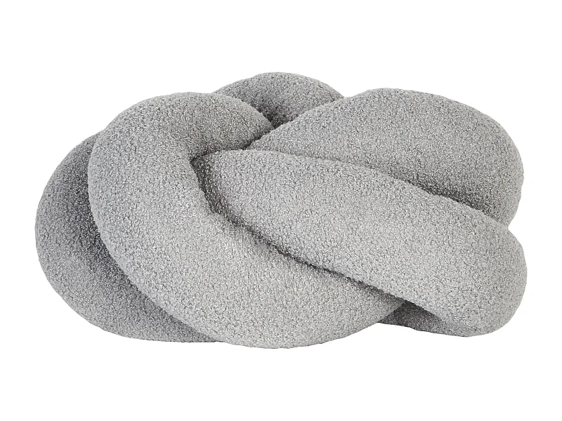 Coussin ANGELONIA Bouclé 45 x 45 cm Gris Unicolore