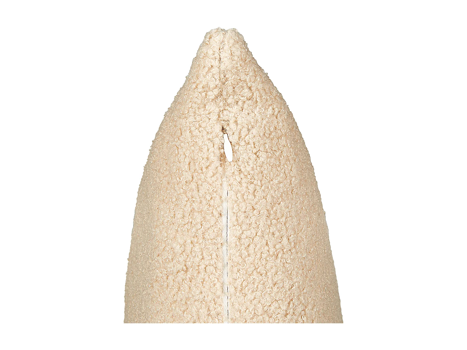 Lot de 2 coussins décoratifs LEUZEA Bouclé 60 x 60 cm Beige sable Unicolore