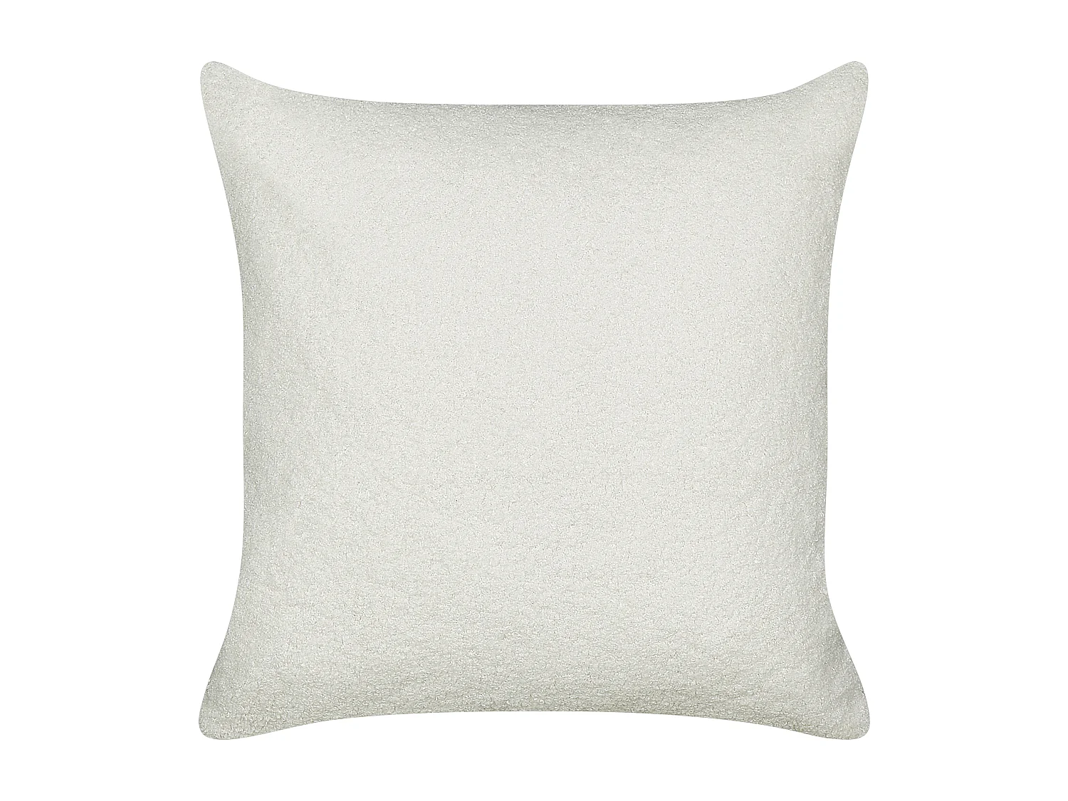 Lot de 2 coussins décoratifs LEUZEA Bouclé 45 x 45 cm Blanc cassé Unicolore