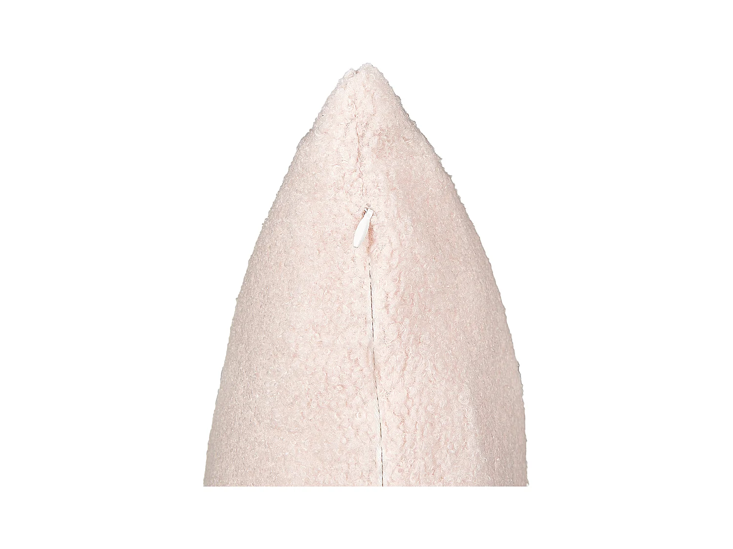 Zestaw 2 poduszek dekoracyjnych LEUZEA Boucle 60 x 60 cm Pastelowy róż Jednolity