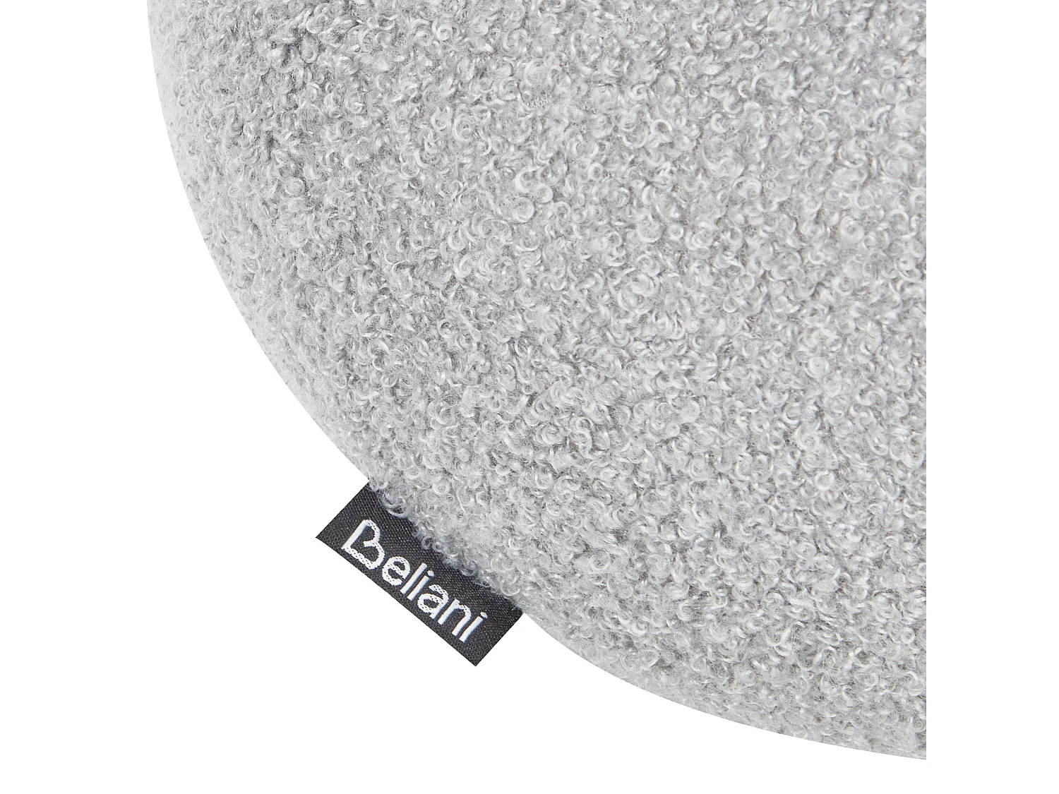 Coussin SALVIA Bouclé 30 x 30 cm Gris Unicolore