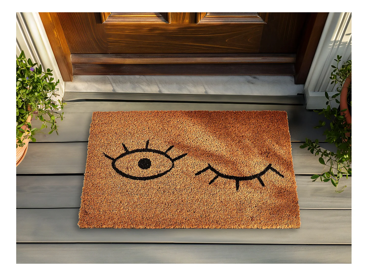 Deurmat TAPULAO 40 x 60 cm Kokos Natuurlijk