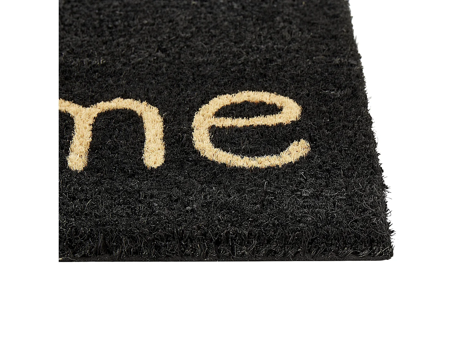 Paillasson FANSIPAN Noir 40 x 60 cm Texte Fibre de coco