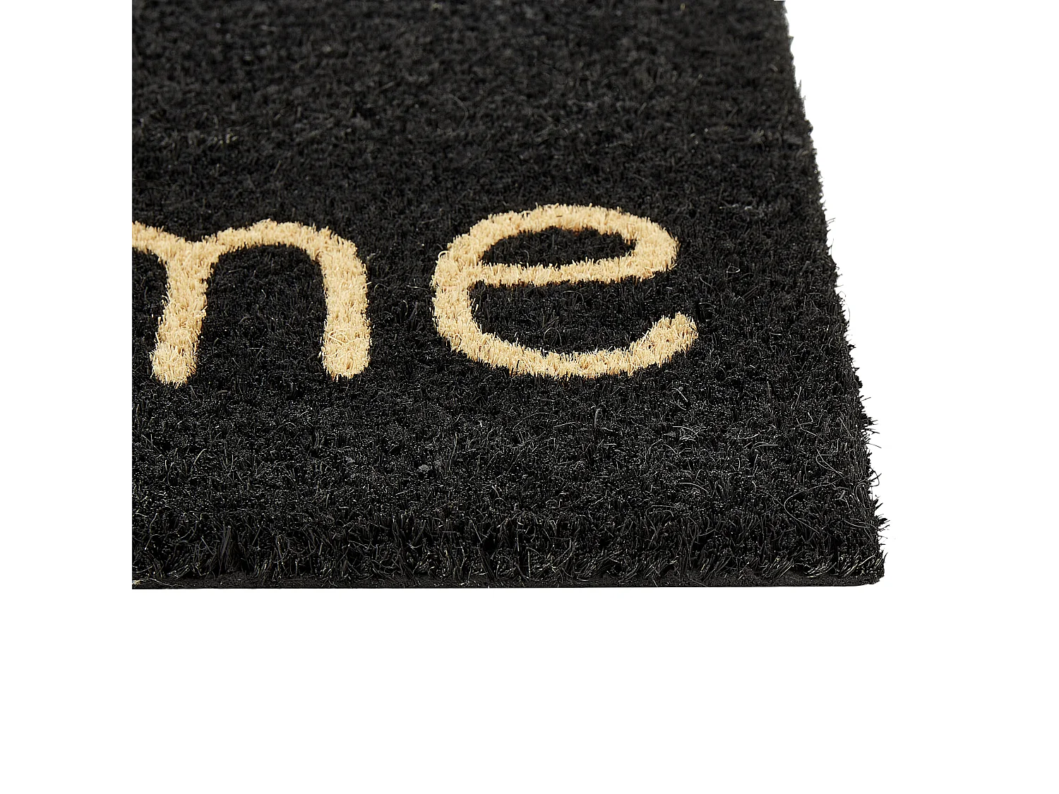 Fussmatte FANSIPAN 40 x 60 cm Kokosfasern Schwarz