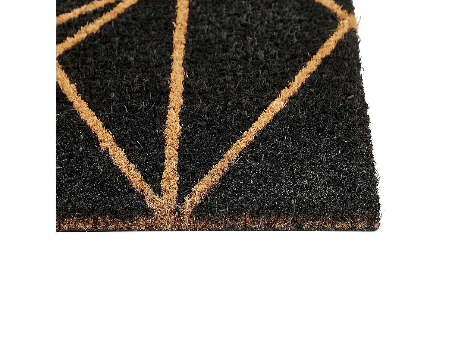 Deurmat KISOKOMA 40 x 60 cm Kokos Zwart