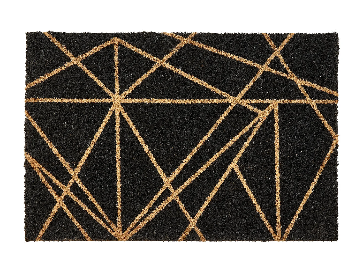 Fussmatte KISOKOMA 40 x 60 cm Kokosfasern Schwarz