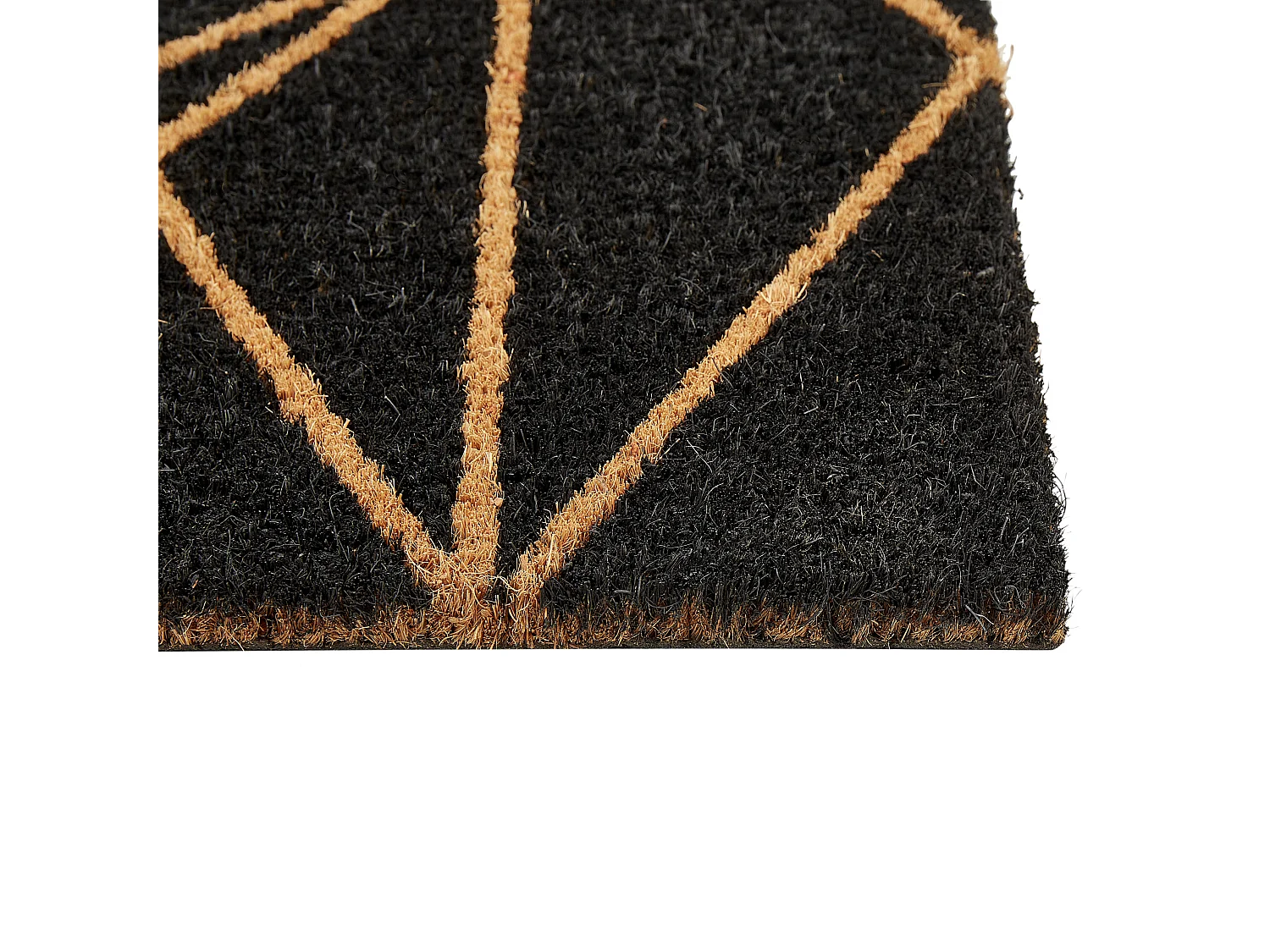 Fussmatte KISOKOMA 40 x 60 cm Kokosfasern Schwarz