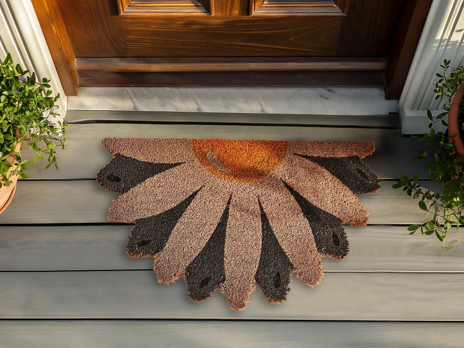 Fussmatte HOTAKA 40 x 60 cm Kokosfasern Bunt