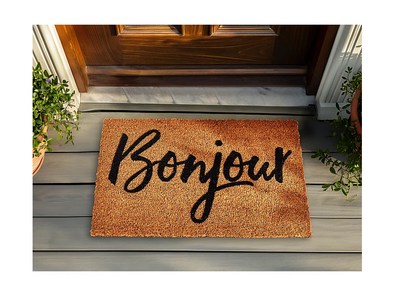 Fussmatte ASIR 40 x 60 cm Kokosfasern Naturfarben