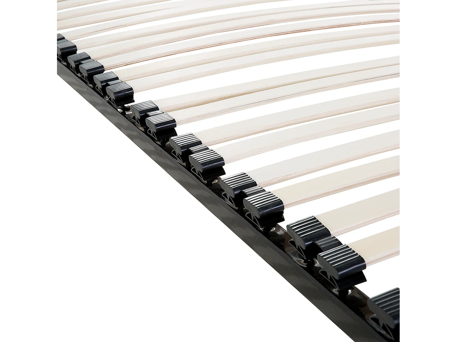 Freistehender Lattenrost für alle Betten 180 x 200 cm schwarz / weiß Combourg